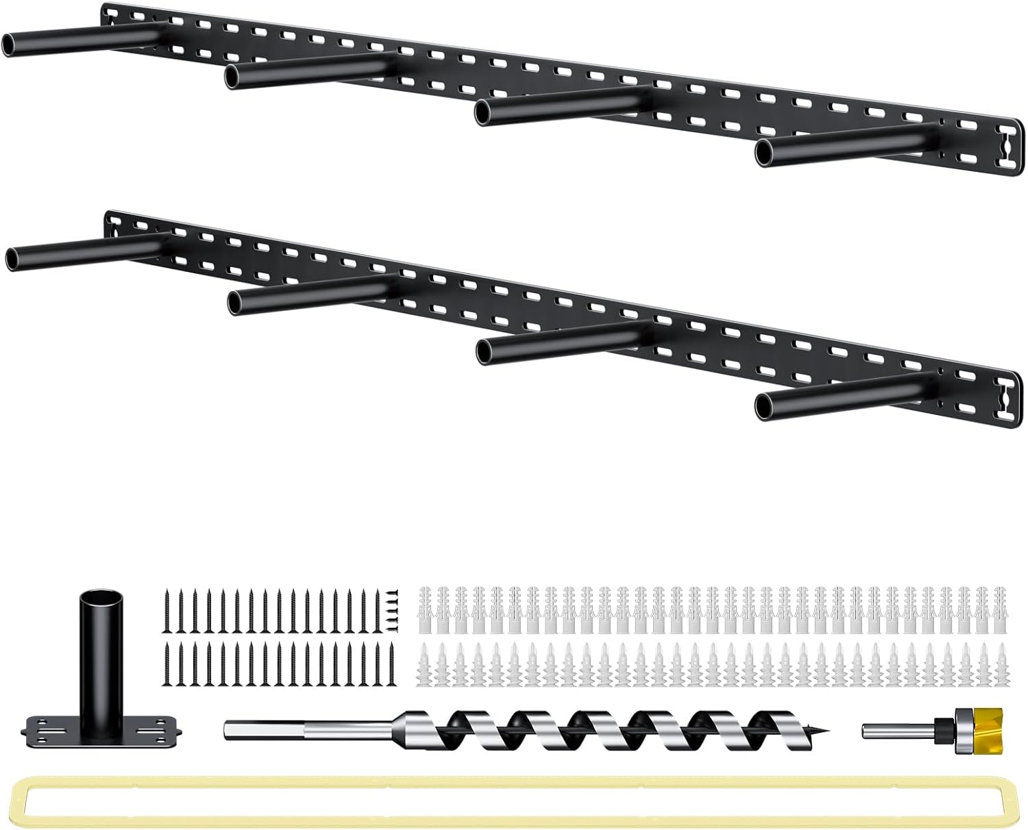 2pcs Large Shelf Brackets Long Floating Shelf Bracket Invisible Floating Shelf Hardware Heavy Duty Floating Mantel Brackets(with Tools) Craftersmark