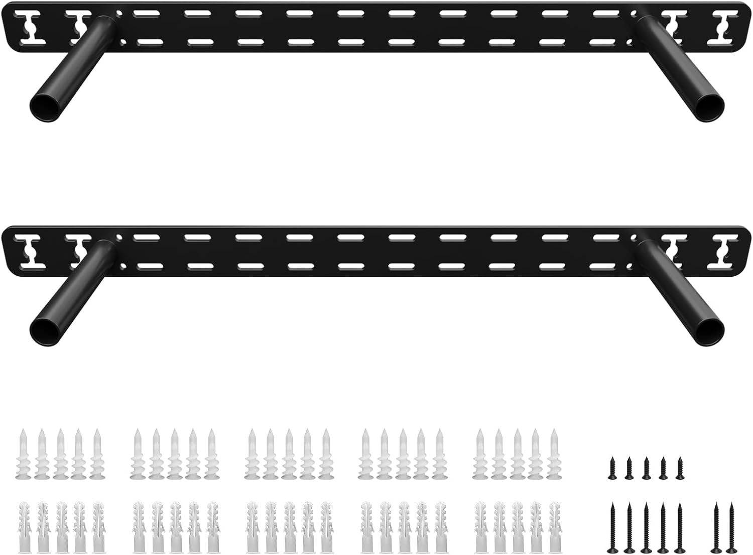 2pcs Floating Shelf Bracket Heavy Duty Hidden Metal Brackets for Shelf,Invisible Shelves Hardware Without Jig ( Without Tools) Craftersmark