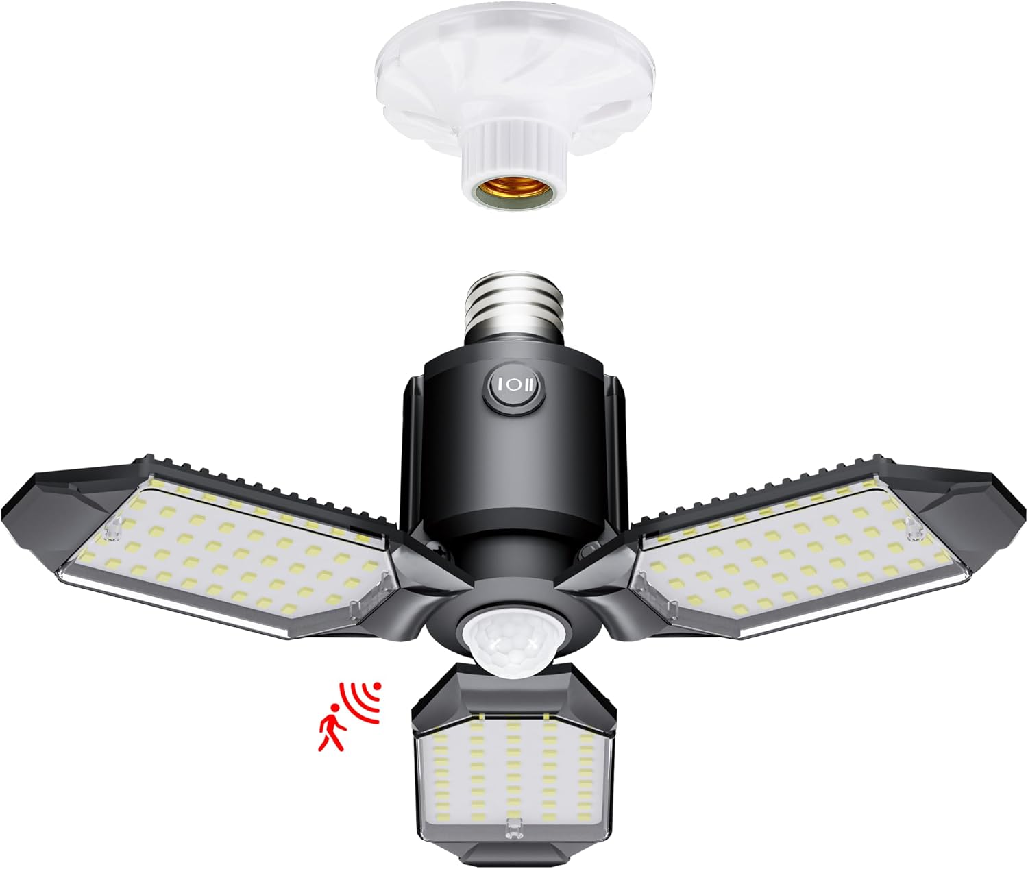Motion Sensor Garage Light, 80W Motion Activated LED Shop Light for Stairway, Workshop, Basement Craftersmark