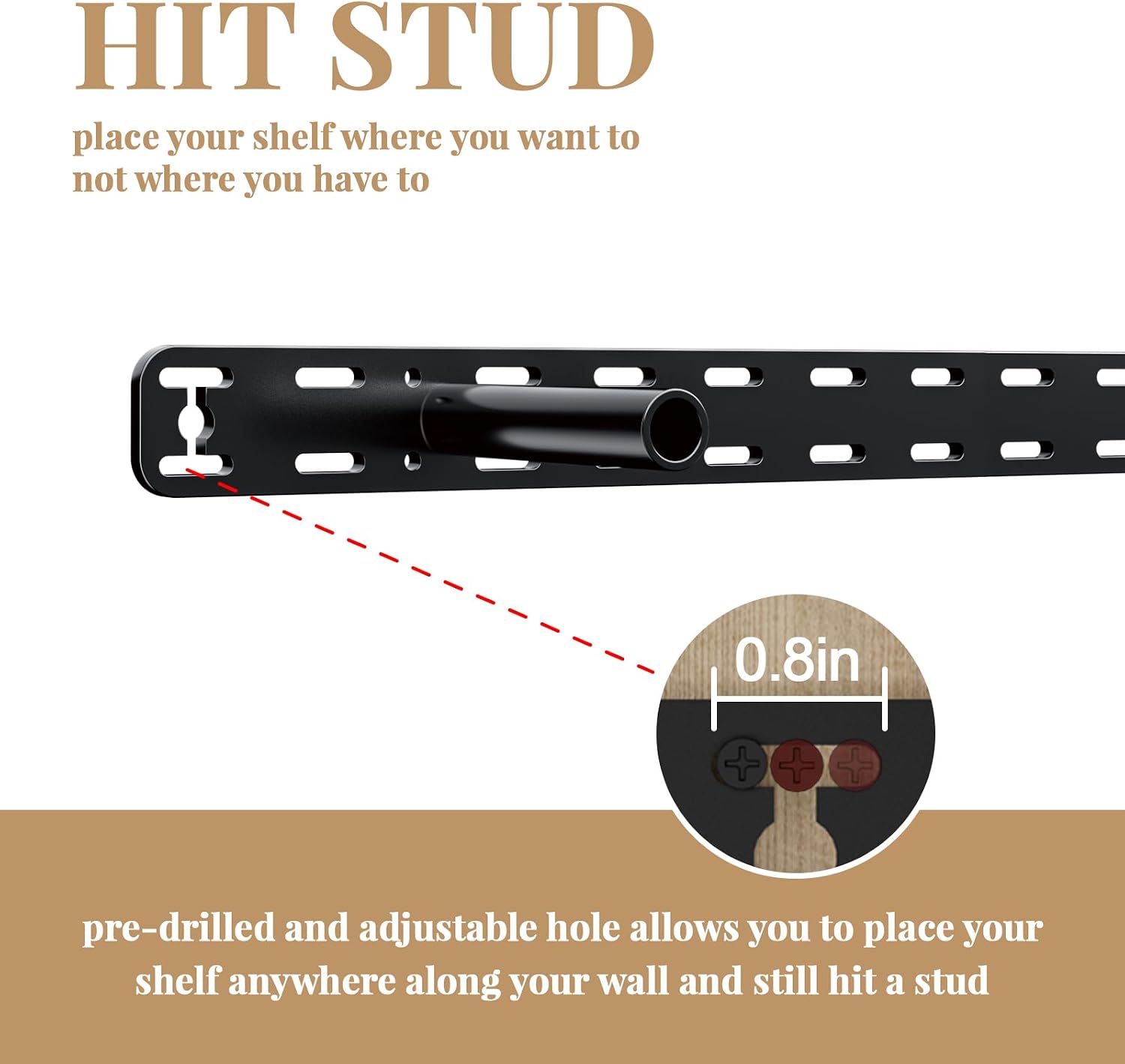 Floating Shelf Bracket--43" x 4" x 1.5" Craftersmark