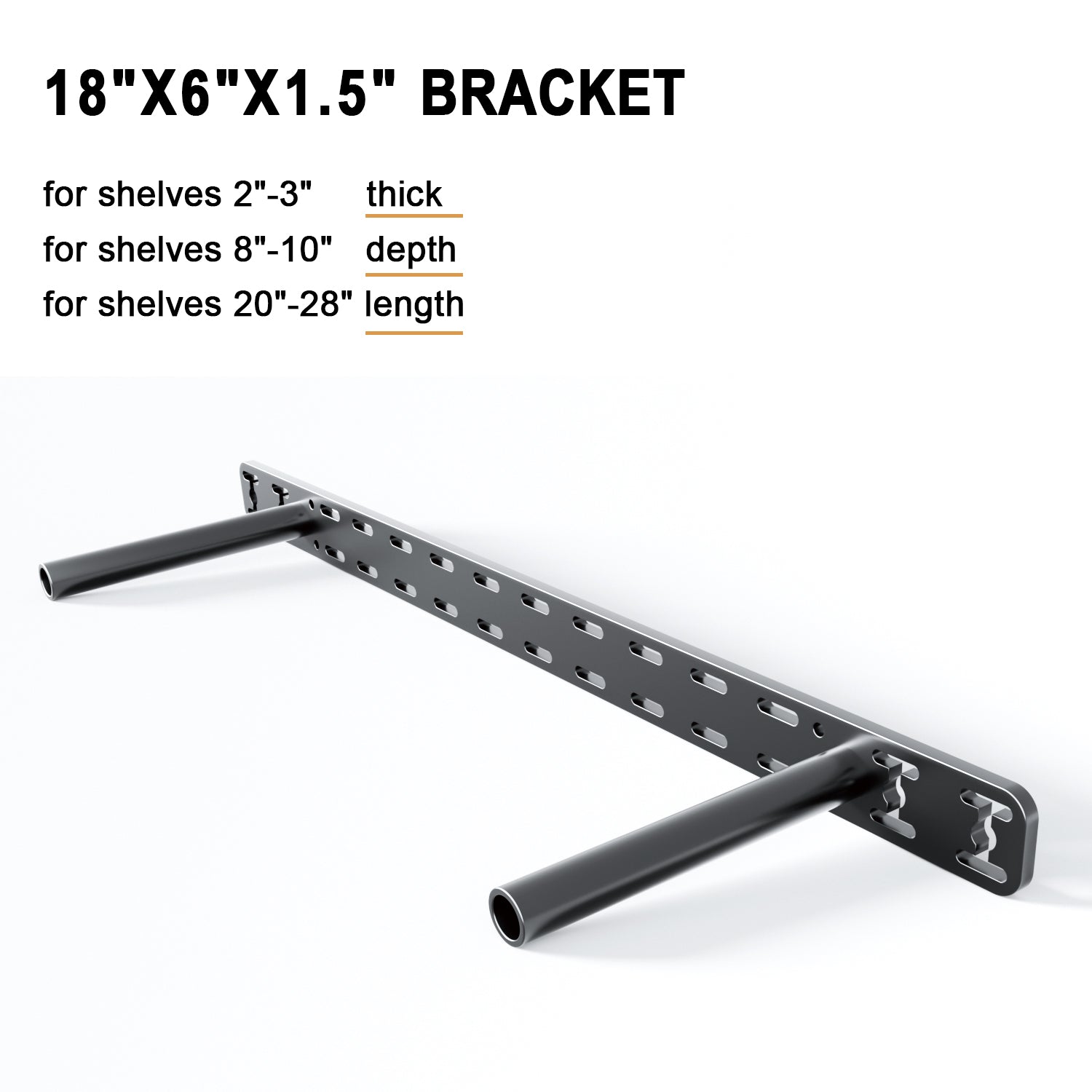 Floating Shelf Bracket--18"X6"X1.5" Craftersmark