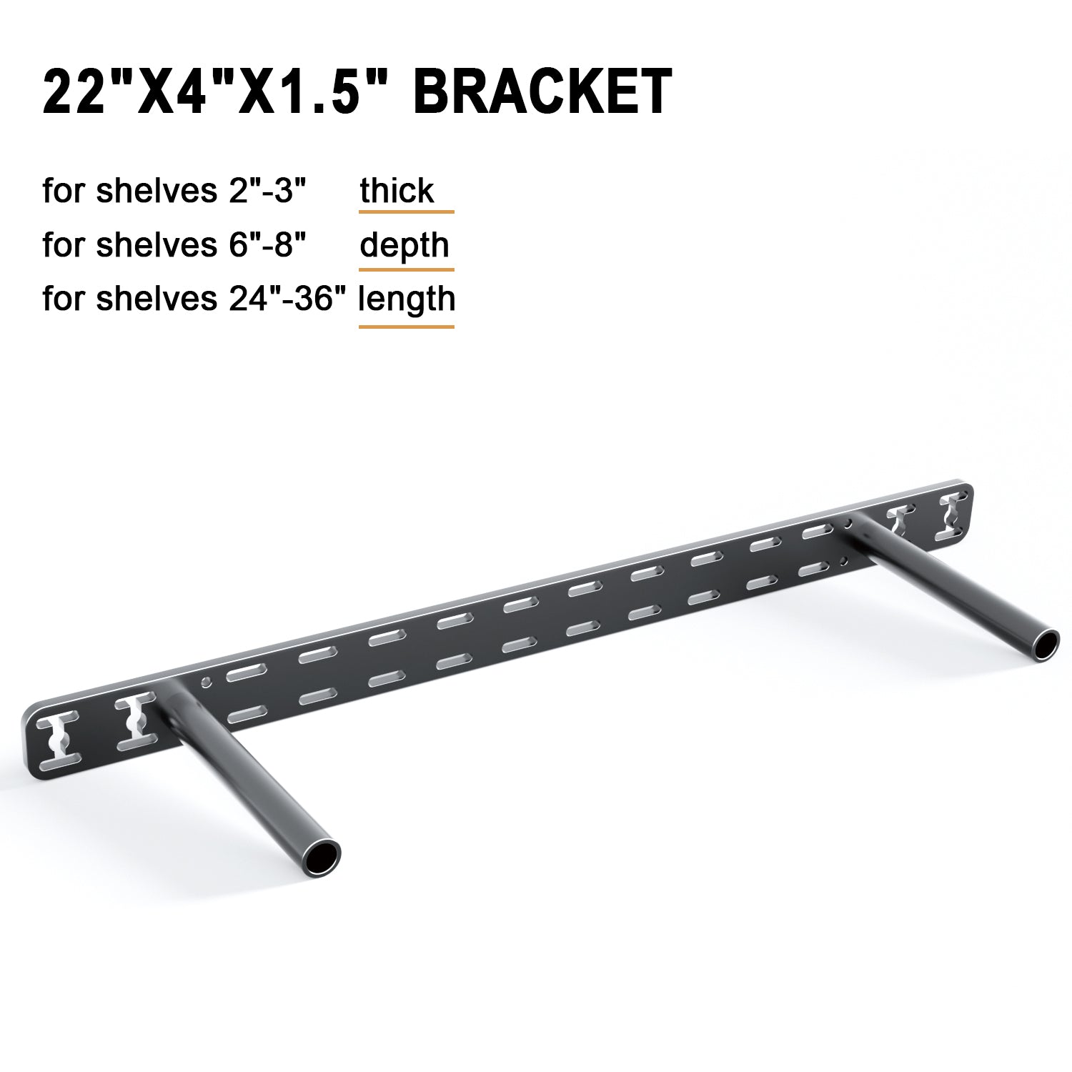 Floating Shelf Bracket--22"X4"X1.5" Craftersmark