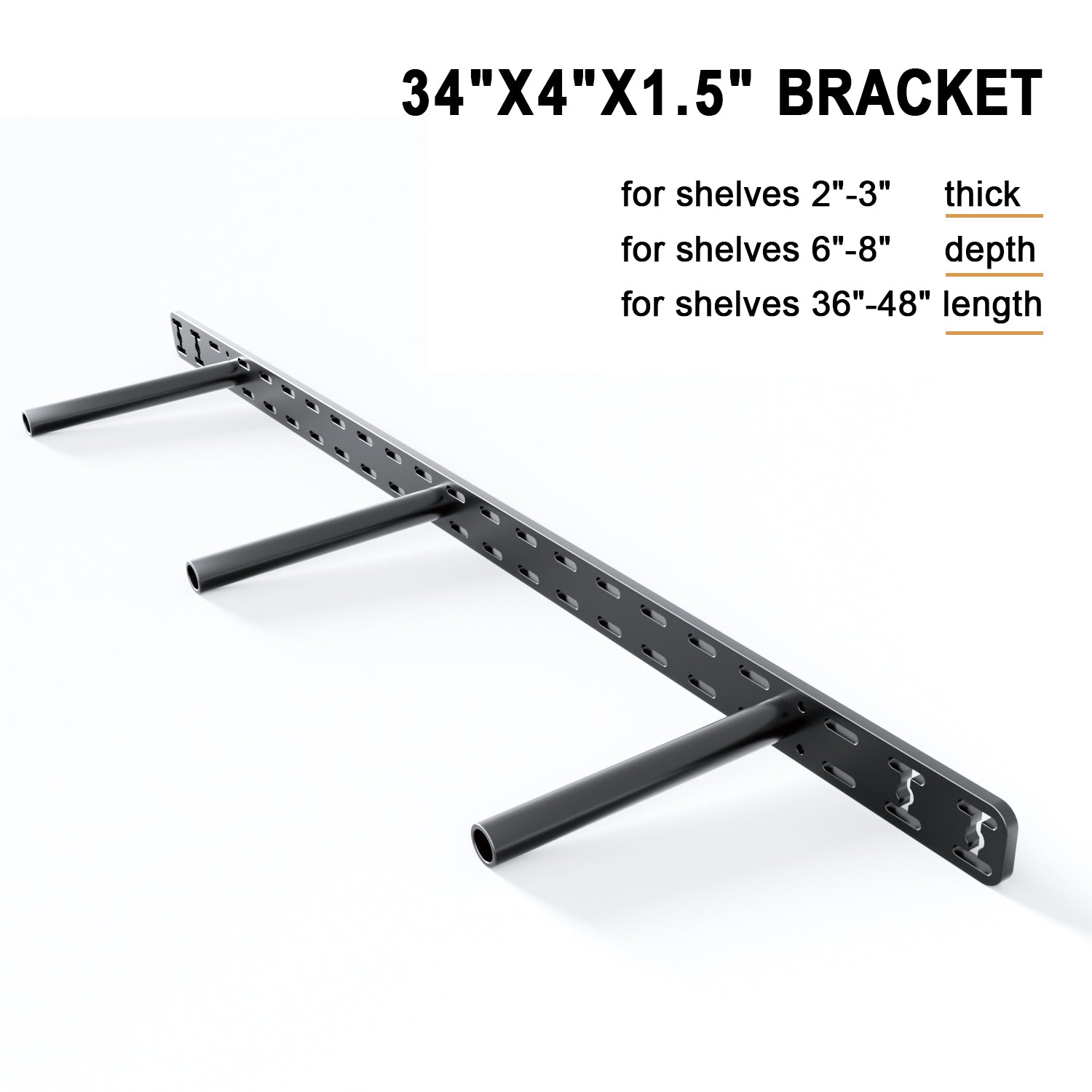 Floating Shelf Bracket--34"X4"X1.5" Craftersmark