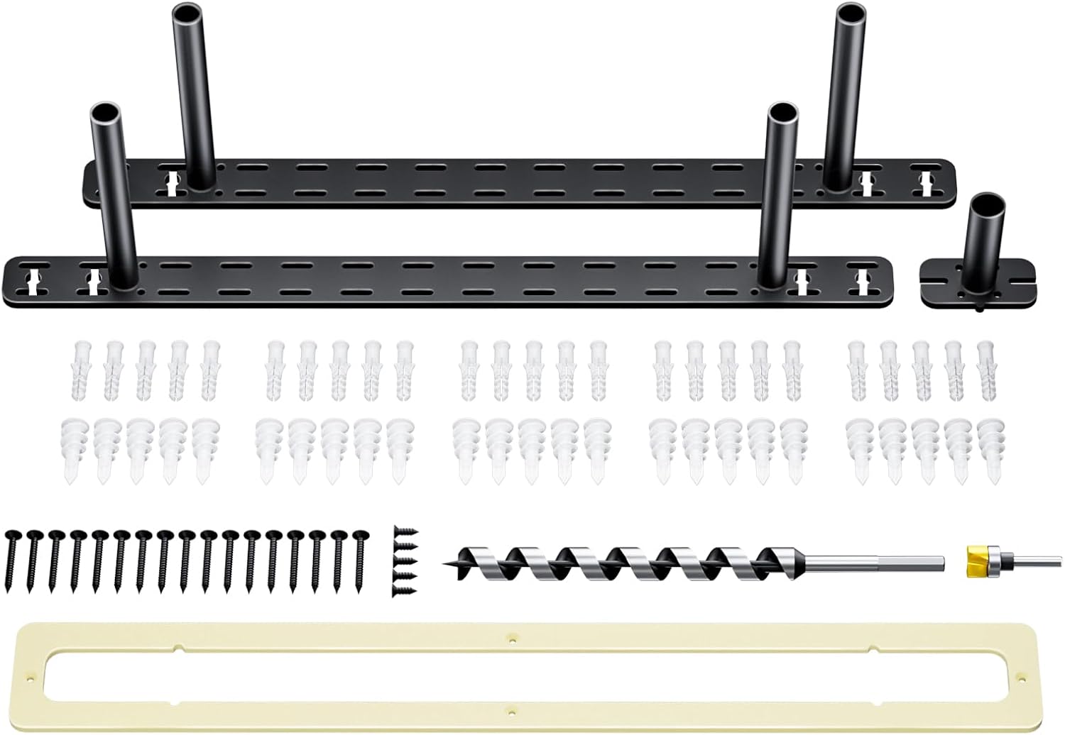 2 Pack Shelf Bracket Invisible Floating Shelf Bracket Heavy Duty Brackets for Shelves （22X6 inch） Craftersmark