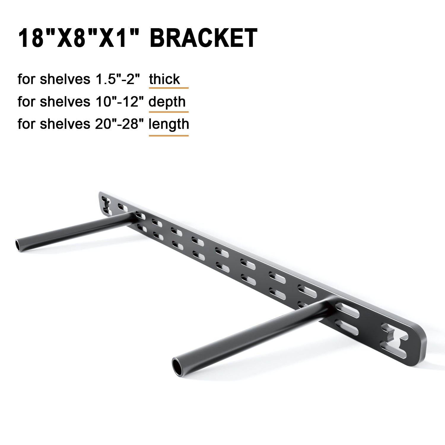 Floating Shelf Bracket--18"X8"X1.0" Craftersmark