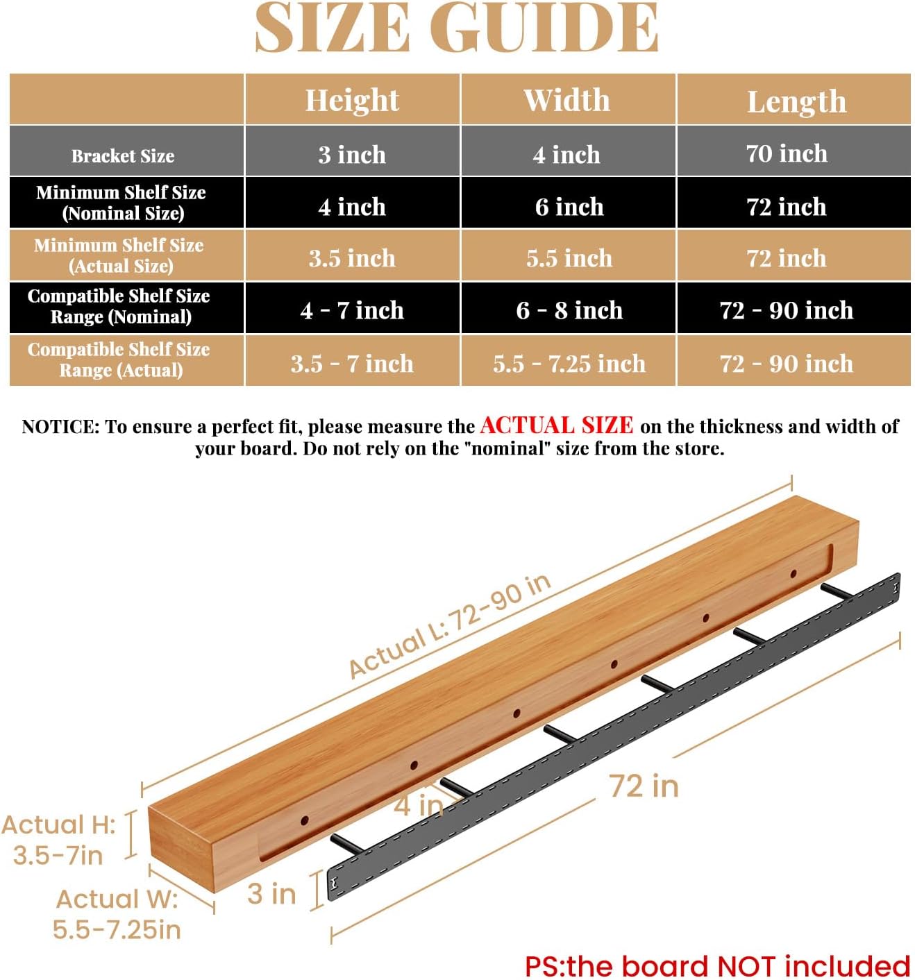 70“X4”X3“ Craftersmark
