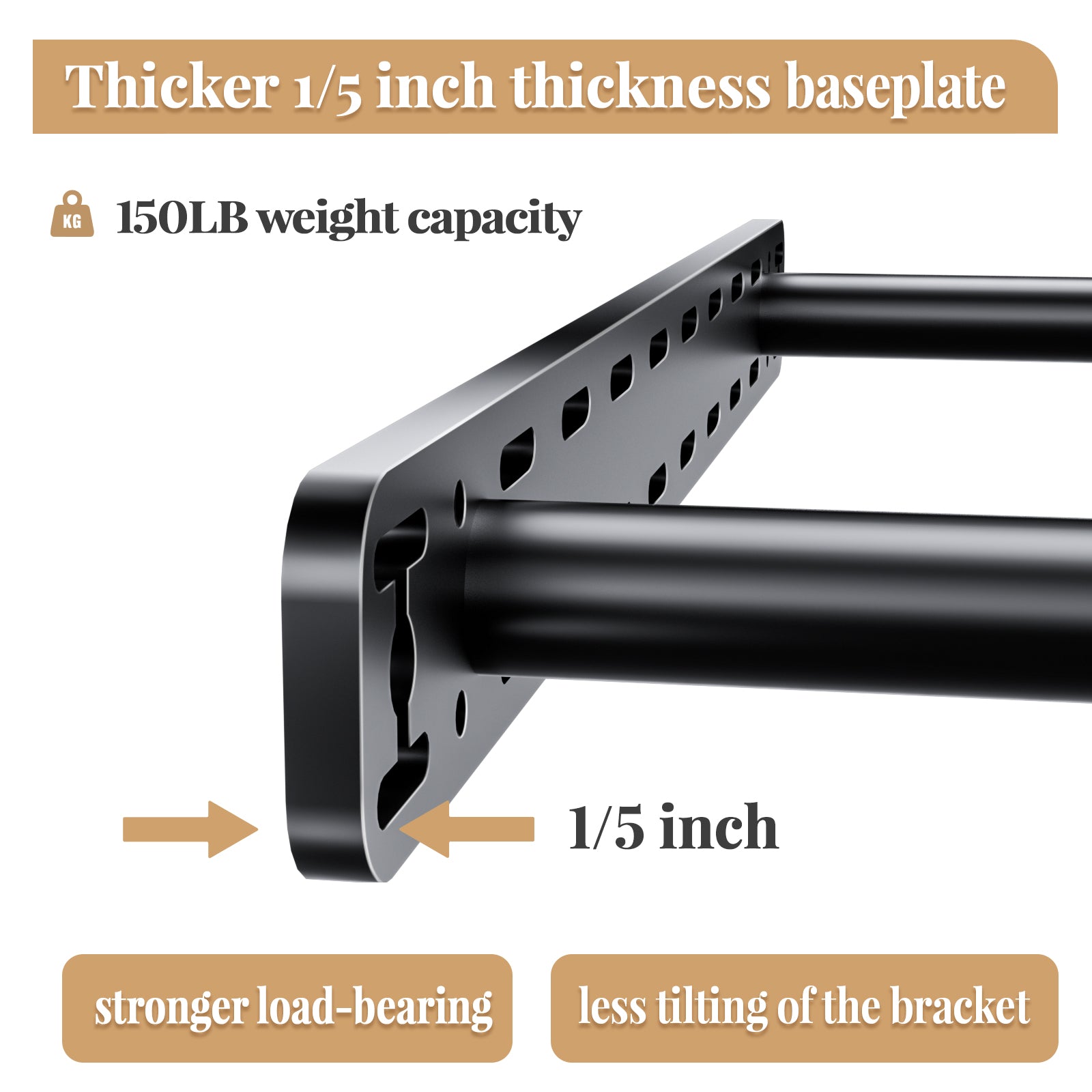 Floating Shelf Bracket--18"X8"X1.5" Craftersmark