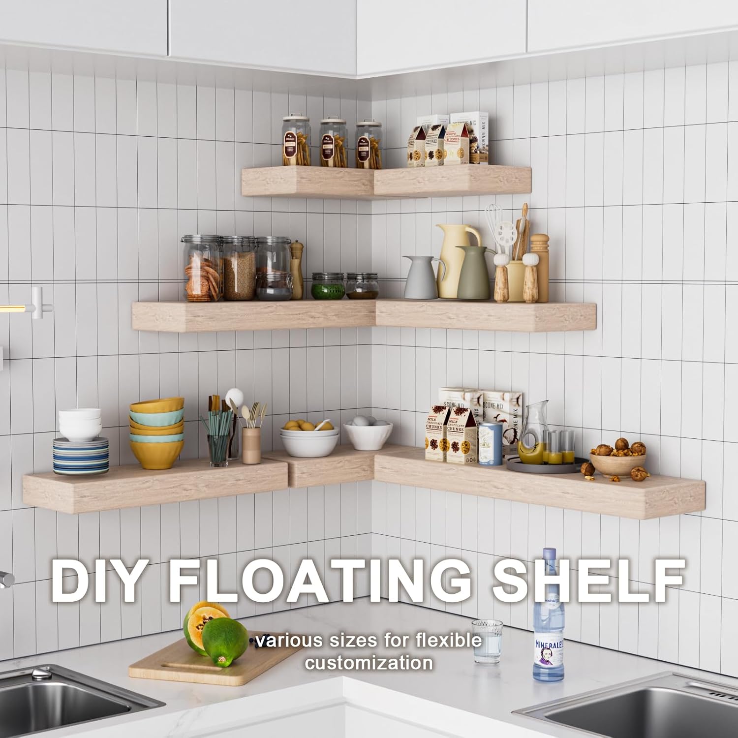 Floating Shelf Bracket--22"X4"X1.0" Craftersmark