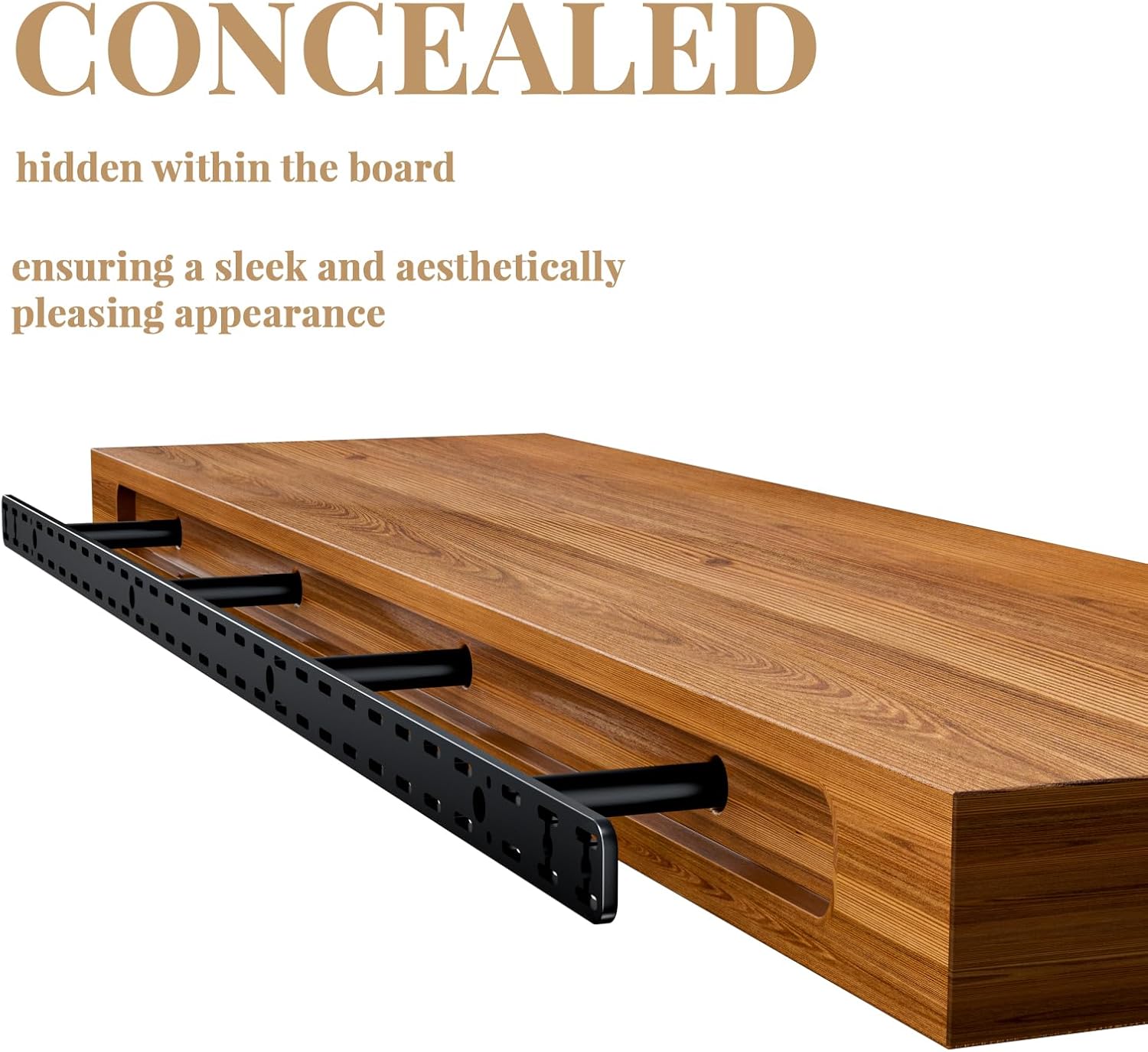 Floating Shelf Bracket--43" x 4" x 1.5" Craftersmark