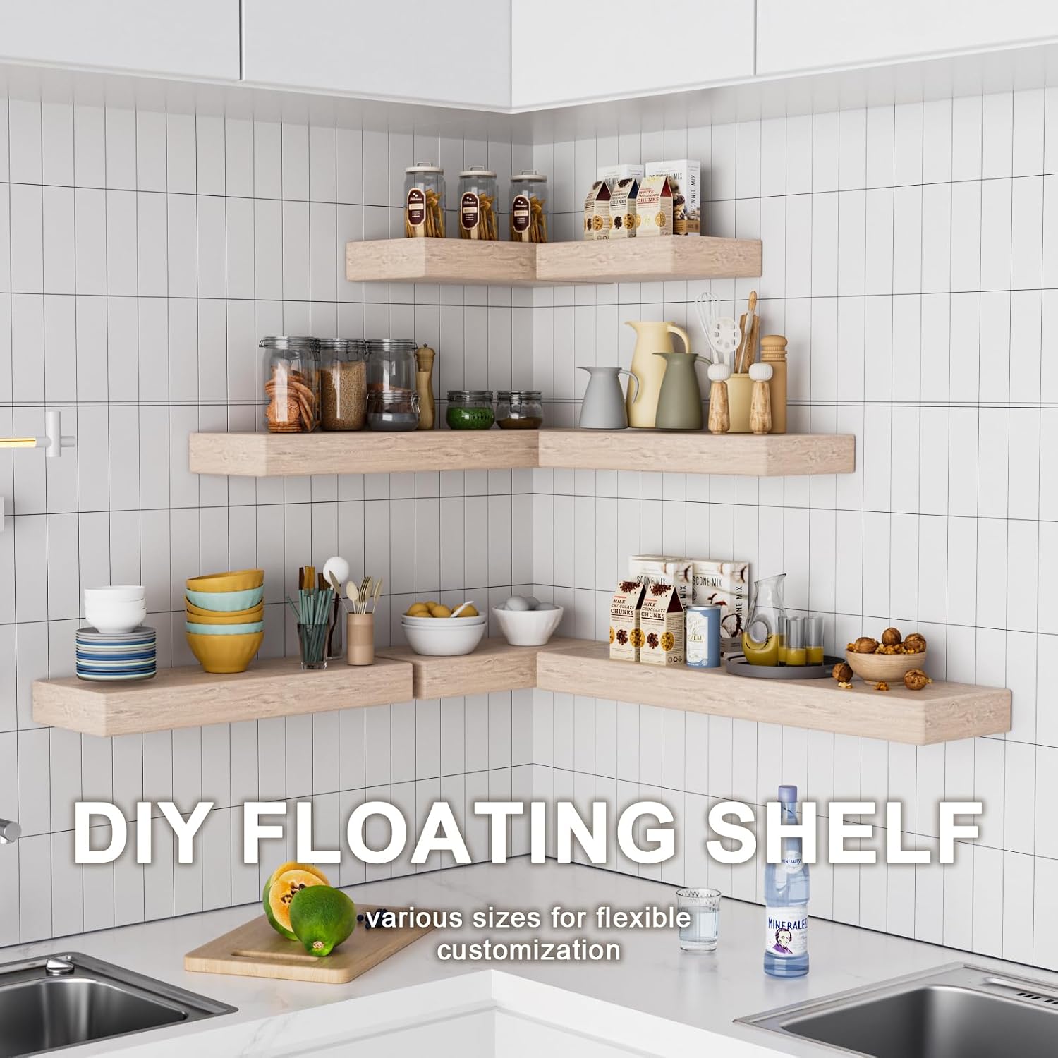 Floating Shelf Bracket--28"X8"X1.0" Craftersmark