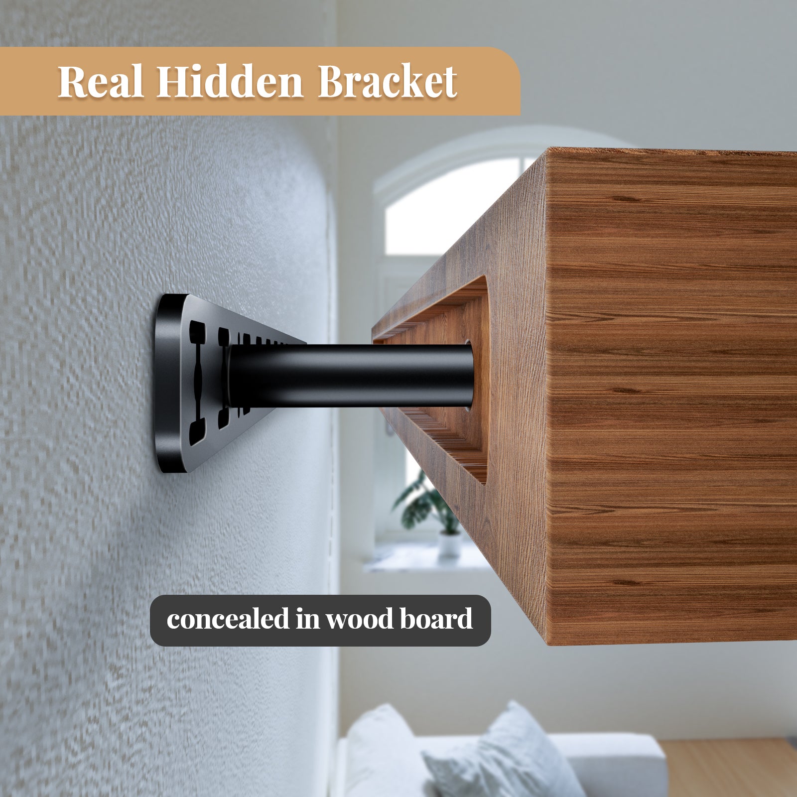 Floating Shelf Bracket--18"X8"X1.5" Craftersmark