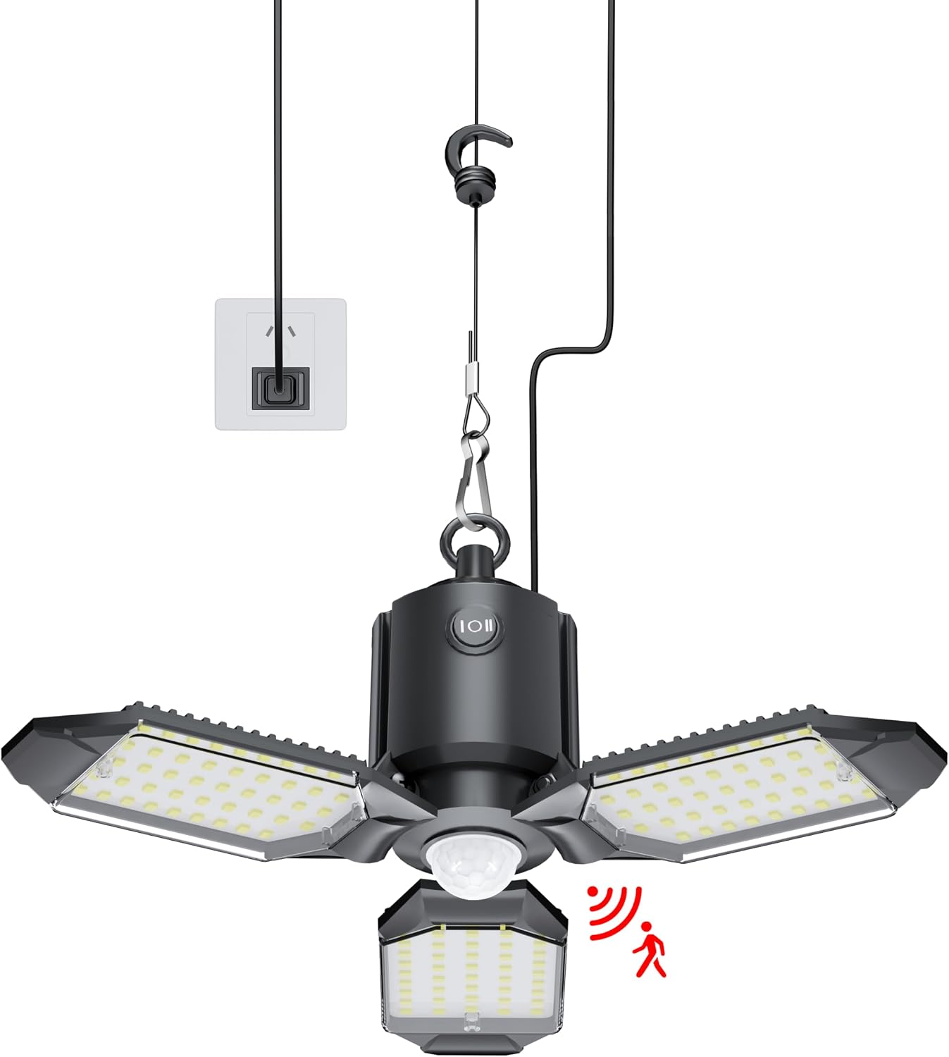 Motion Sensor Garage Light, 80W Motion Activated LED Shop Light for Stairway, Workshop, Basement Craftersmark